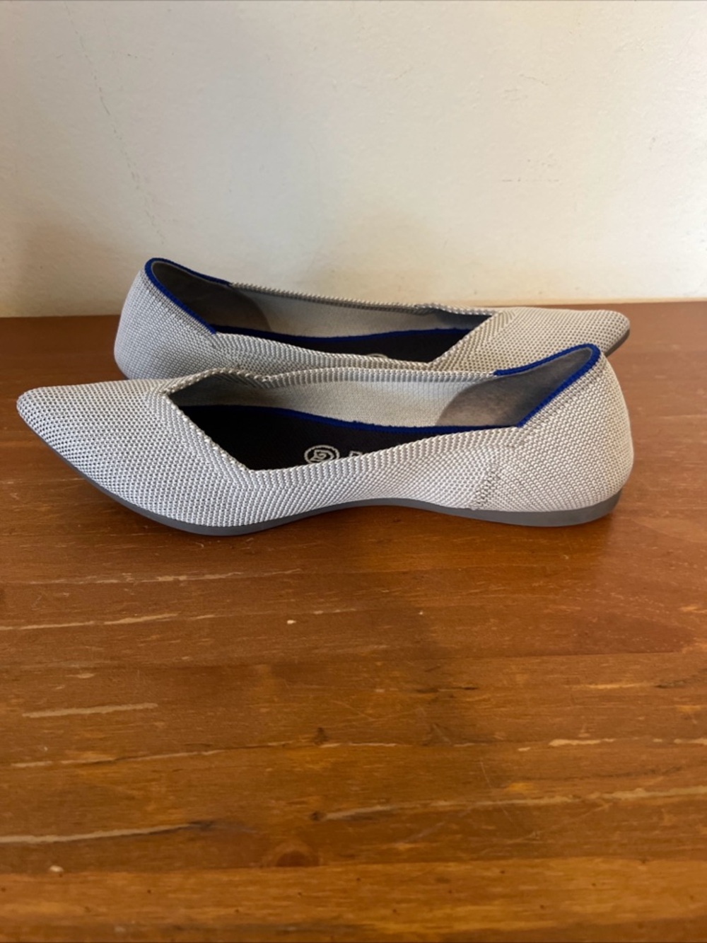 Rothy's The Point Grey Flax Birdseye Ballet Slip On Flats Women's Size 6.5 - Picture 10 of 11
